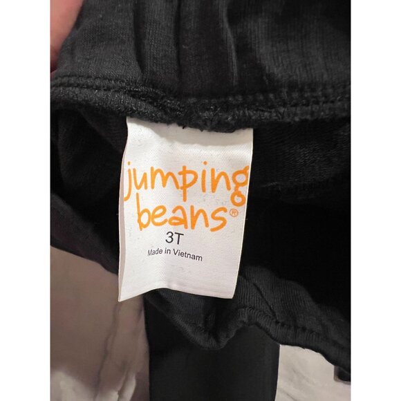 Jumping Beans Jeans Pants Girls Size 3T Black Knit Elastic Waistband Pull on sty - Picture 4 of 5